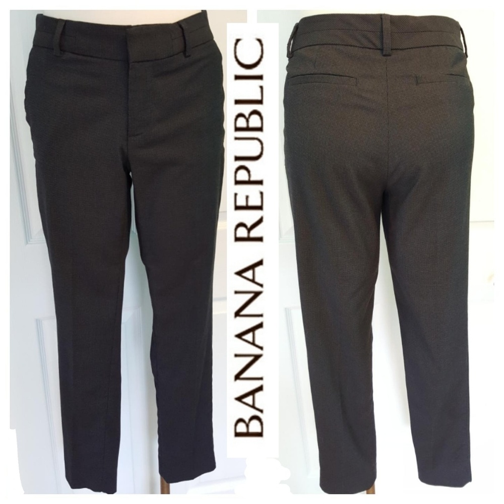 Banana Republic Martin Fit Check Pattern Pants